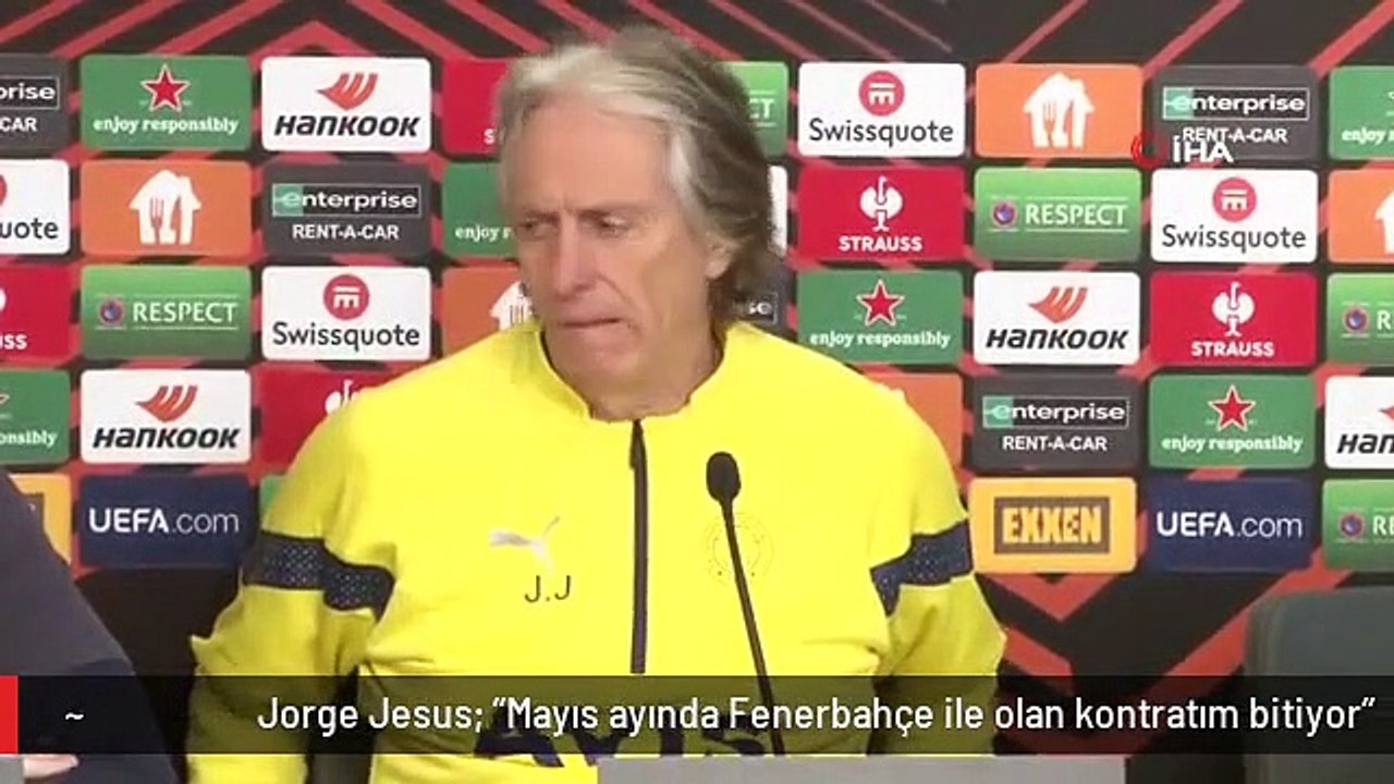 Jorge Jesus: "Mayıs ayında Fenerbahçe ile olan kontratım bitiyor"