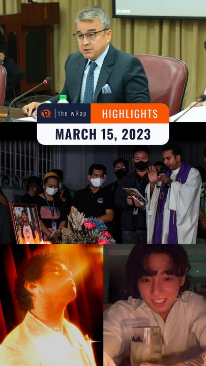 Rappler’s highlights: PDEA, hazing in Adamson, BTS' Jungkook on Zack Tabuldo | The wRap | March 15, 2023