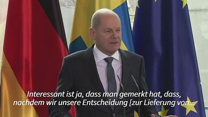 Scholz dankt Schweden für Lieferung von Leopard-Panzern an die Ukraine