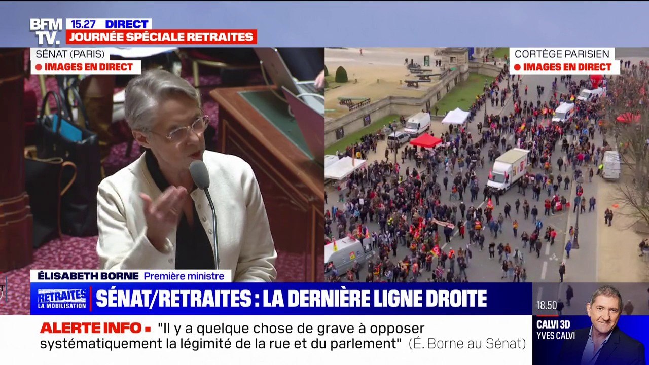 Elisabeth Borne affirme être "convaincue que le Sénat et l'Assemblée nationale peuvent s'accorder" pour la réforme des retraites