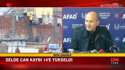 Bakan Soylu: sel felaketinde can kaybı 15'e yükseldi