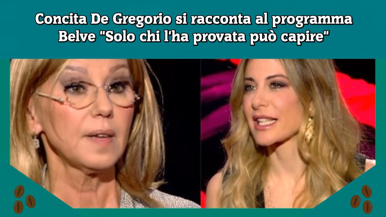 Concita De Gregorio si racconta al programma Belve Solo chi l'ha provata può capire