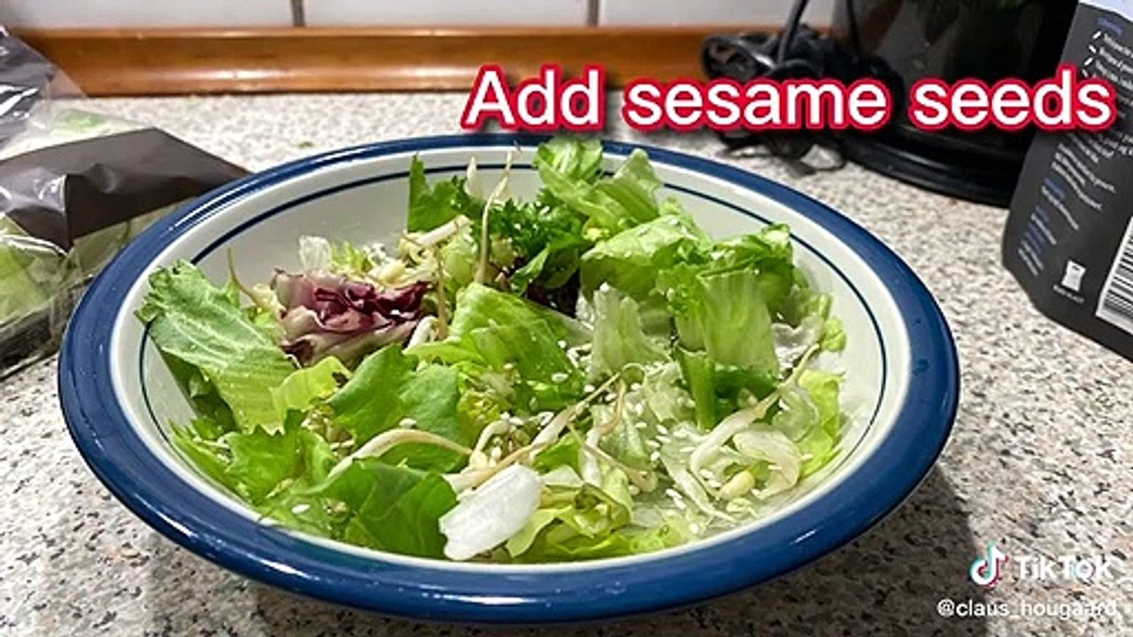 5 min restaurant style Asian Dish with eggs easy, microwave