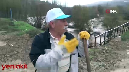 Deprem bölgesi Malatya'daki selde dalgalar insan boyunu geçti!