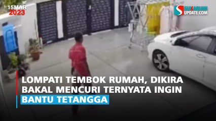 Lompati Tembok Rumah, Dikira Bakal Mencuri Ternyata Ingin Bantu Tetangga