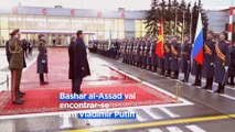 Bashar al-Assad em Moscovo para reunião com Putin