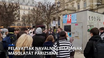 Megépítették Párizsban Navalnij cellájának másolatát