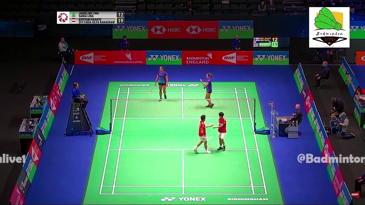 Apriyani Rahayu/Siti Fadia Silva Ramadhanti vs Jaqueline Lima/Samia Lima | R32 | All England 2023