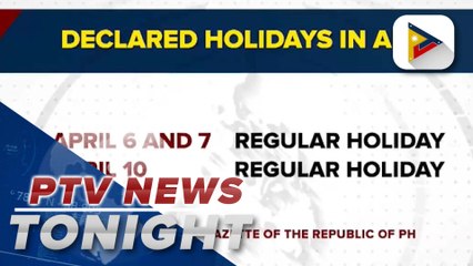 April 10 declared as non-working holiday