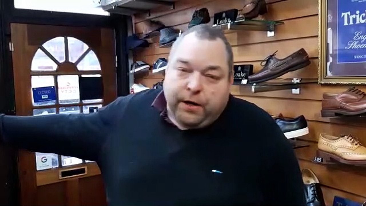 Dean Oldfield at Charles Brooks shoes says parking problems are killing Broomhill