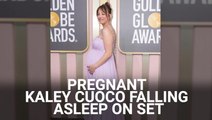 Kaley Cuoco Has Reached The Pregnancy Stage Where She’s Falling Asleep On Set And Needing Help Out Of Chairs