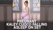 Kaley Cuoco Has Reached The Pregnancy Stage Where She’s Falling Asleep On Set And Needing Help Out Of Chairs