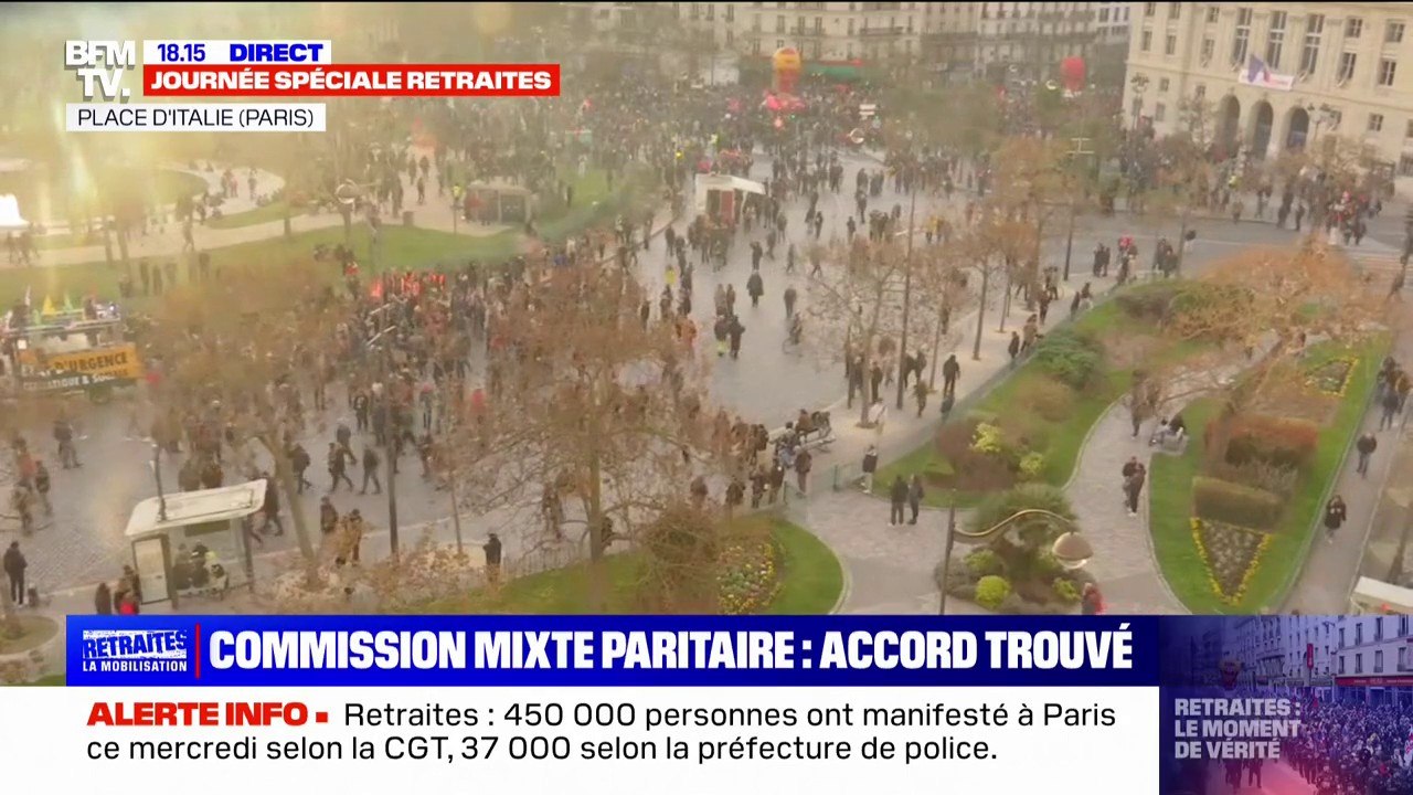 37.000 manifestants à Paris, selon la préfecture de police de Paris en baisse par rapport à la mobilisation du 7 mars