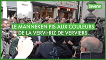 Le Manneken Pis de Bruxelles rhabillé aux couleurs de Verviers par la Vervi-Riz