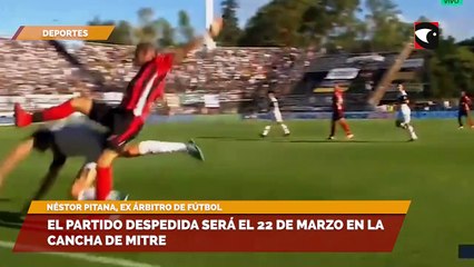 Pitana presentó su partido despedida que será en la cancha de Mitre