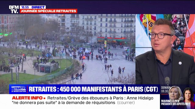 Retraites: pour Cyril Chabanier (CFTC), après le 47.1 à l'Assemblée et le 44.2 au Sénat , le texte n'aurait plus de poids démocratique avec un 49.3