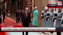 Cumhurbaşkanı Erdoğan, Azerbaycan Cumhurbaşkanı Aliyev ile görüştü