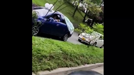 Así marchan a esta hora los conductores de plataformas