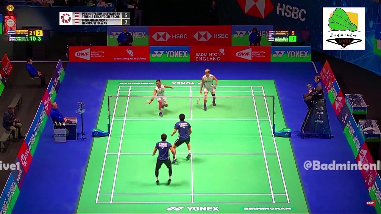 Mohammad Ahsan/Hendra Setiawan vs Pramudya Kusumawardana/Yeremia Erich Y Y Rambitan | R32 | All England 2023