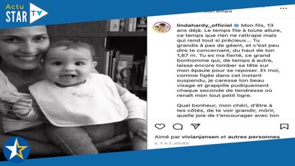Linda Hardy : cette déroutante confidence sur un détail physique de son fils de 13 ans