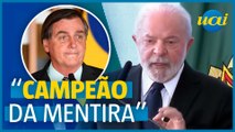 Lula cita Bolsonaro para atacar redes sociais: 'Rede do mal'