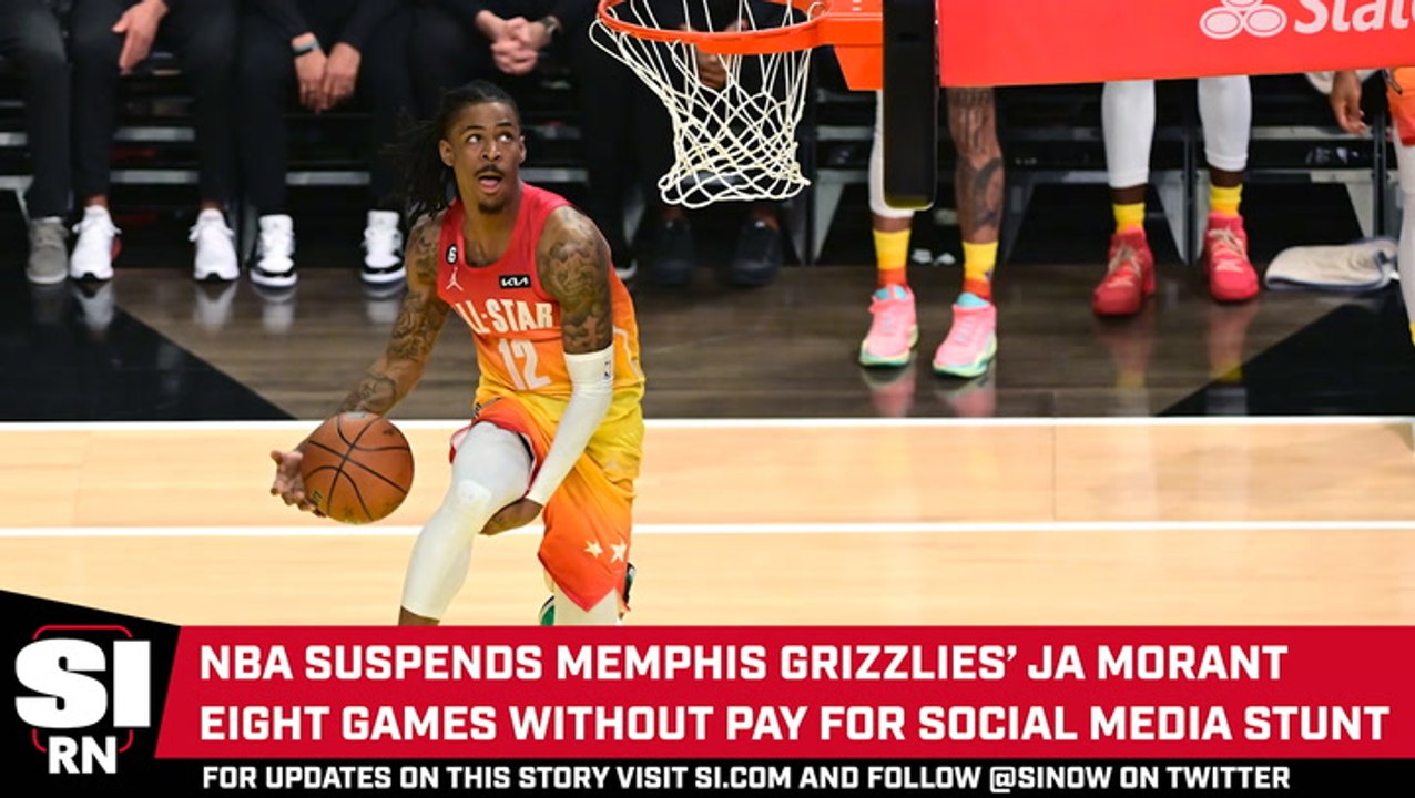 NBA Suspends Grizzlies' Ja Morant for Eight Games