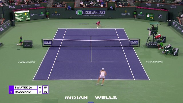 Swiatek v Raducanu | WTA Indian Wells | Match Highlights