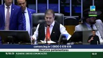 Deputado federal Beto Preto discursa durante sessão na Câmara dos Deputados