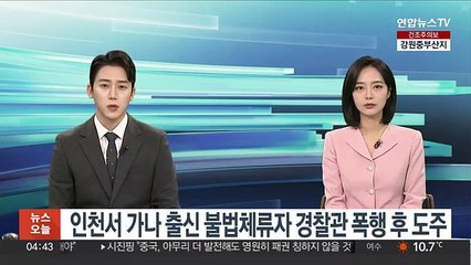 下载视频: 인천서 가나 출신 불법체류자 경찰관 폭행 후 도주