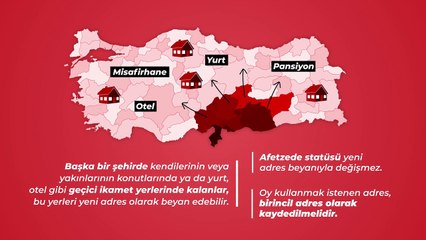 Deprem nedeniyle yer değiştiren yurttaşlar nasıl oy kullanacak?