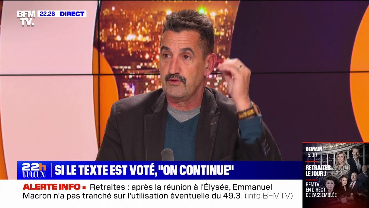 Frédéric Souillot (FO): "S'il y a explosion sociale, la responsabilité de l'exécutif sera pleine et entière"