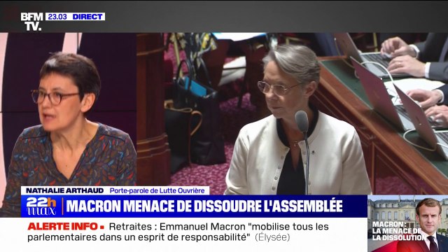 Pour Nathalie Arthaud, l'adoption de la réforme des retraites serait un bras d'honneur à 40 millions de travailleurs