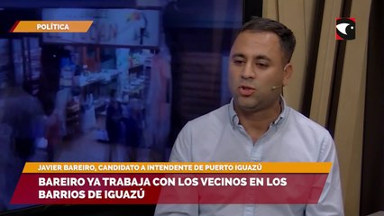 Bareiro ya trabaja con los vecinos en los barrios de Iguazú