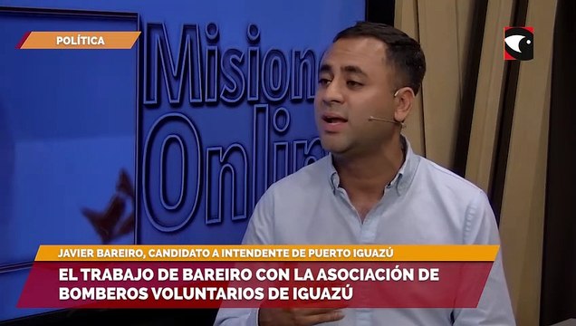 El trabajo de Bareiro con la Asociación de Bomberos Voluntarios de Iguazú