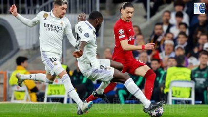 Antonio Rudiger avoids red card for wild challenge on Darwin Nunez in Real Madrid vs Liverpool