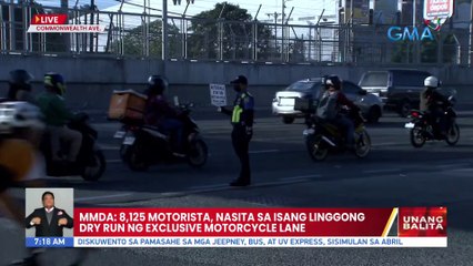 MMDA: 8,125 motorista, nasita sa isang linggong dry run ng exclusive motorcycle lane | UB