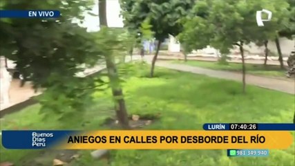 Lurín: vecinos a la espera de las autoridades tras aniegos en calles y casas afectadas por las lluvias