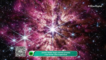 James Webb flagra estrela prestes a se tornar uma supernova