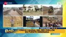 Puente Piedra: crecida del caudal del río Chillón amenaza estructura del puente Ensenada