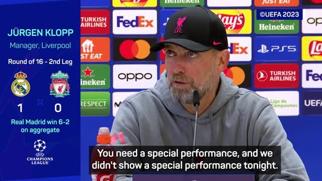 'The right team went through' - Klopp rues Liverpool UCL exit