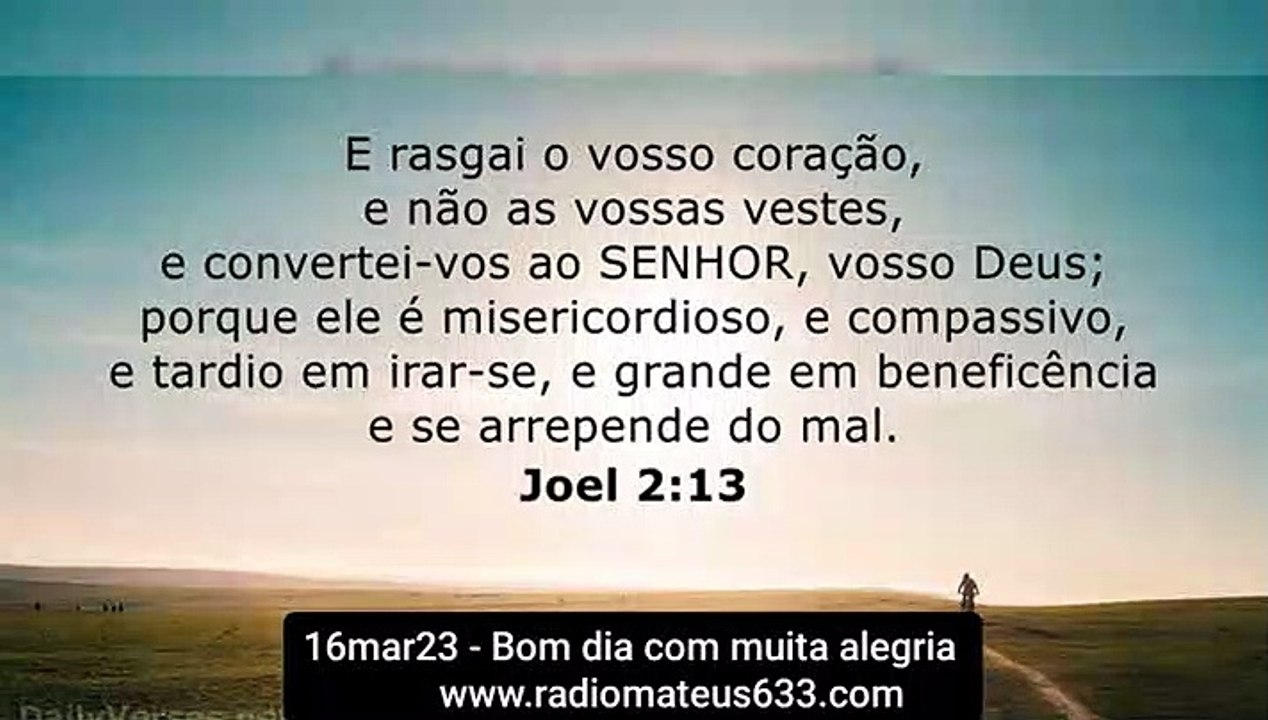 16mar23 - Devocional Rádio Mateus 633
