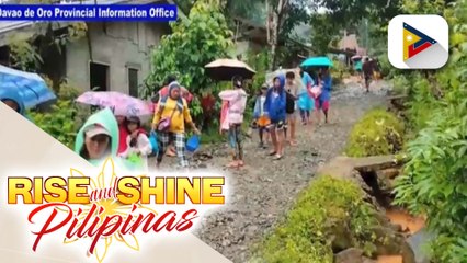 Higit 2,000 pamilya, apektado ng baha sa Davao de Oro