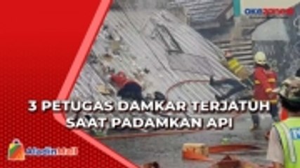 Dua Gudang Barang Elektronik Terbakar di Tangsel, 3 Petugas Damkar Terjatuh saat Padamkan Api
