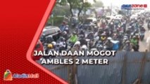 Jalan Daan Mogot Ambles Arus Lalin ke Kalideres Hanya Bisa 1 Lajur, Ini Pemicunya