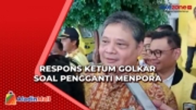 Respons Ketum Golkar Airlangga Hartarto soal Pengganti Zainudin Amali