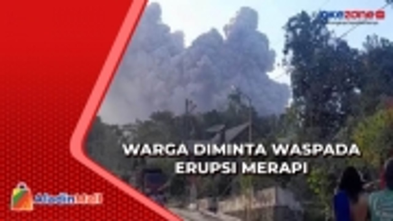 Gunung Merapi Kembali Erupsi Minggu Pagi, Guguran Awan Panas Meluncur Deras
