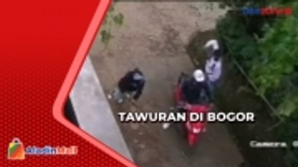 Warga Bubarkan Tawuran Antar Pelajar Bersenjata Tajam di Bogor