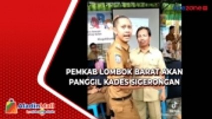 Penampilan Nyentrik, Pemkab Lombok akan Panggil Kades Sigerongan