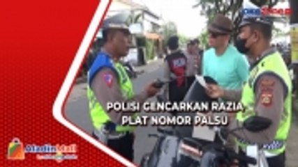 WNA Marak Gunakan Plat Nomor Palsu, Polres Badung Gencarkan Razia