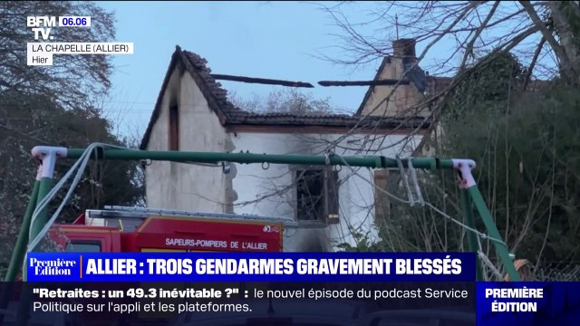 Allier: que sait-on de l'explosion qui a blessé grièvement trois gendarmes lors d'une interpellation ?